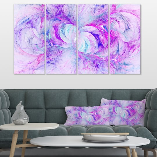 Designart - Light Purple Fractal Texture